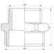 Ніпель нікельований 1x2 Koer KF.N1020 (KF0045) KF0045 фото 2