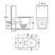 Унітаз-компакт Mixxus Bevel-0405-R 605х370х800mm, система змиву Rimless (MI6728) MI6728 фото 4