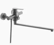 Змішувач для ванни Zerix Dax-006 Euro Нерж (ZX4706) ZX4706 фото
