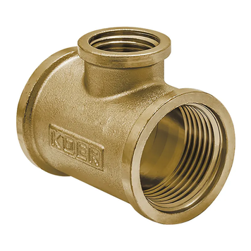 Трійник латунний 3/4х1/2х3/4 ВВВ Koer .T080608F.WN (KR3034) KR3034 фото