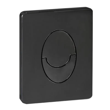 Панель змиву пластикова пневмо Koer KT-0606-05 Закруглена Матова Чорна (KR5343) KR5343 фото