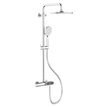 Душова система термостатична Koer KB-55014-01 кругла Хром (KR4732) KR4732 фото