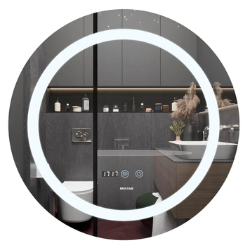 Дзеркало Mixxus Plain MC02-80 з Led Touch, Anti-fog, димером, регулюванням яскравості, годинником (MI6931) MI6931 фото