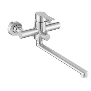 Змішувач для ванни Haiba Dax-006 Euro Нерж (HB9612) HB9612 фото