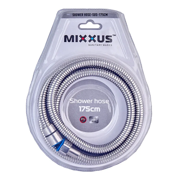 Шланг для душу Mixxus Shower hose-Sus-175cm з нерж. сталі (MI6054) MI6054 фото
