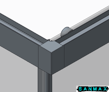 Бічна стінка до кабіни Koer SR SW05-90x200-TR-01 прозоре скло Easy Clean 6мм, хром (KR5407) KR5407 фото