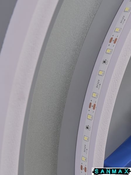 Дзеркало Mixxus Plain MC02-80 з Led Touch, Anti-fog, димером, регулюванням яскравості, годинником (MI6931) MI6931 фото