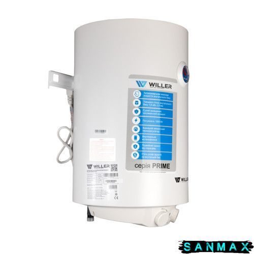Бойлер Willer 30л EV30DR Prime круглий вертикальний сухий тен 2 кВт (EV30DR-Prime) EV30DR-Prime фото