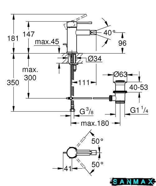 Змішувач для біде Grohe Essence New (32935001) 32935001 фото