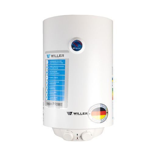 Бойлер Willer 30л EV30DR Prime круглий вертикальний сухий тен 2 кВт (EV30DR-Prime) EV30DR-Prime фото
