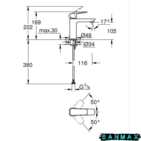 Комплект змішувачів для ванни Grohe Cubeo (UA125246M) UA125246M фото