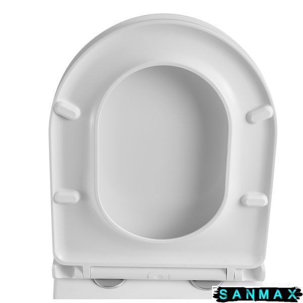Кришка для унітазу Koer AC-0101-SEAT COVER 450х390х80mm дюропласт з мікроліфтом (KR5617) KR5617 фото