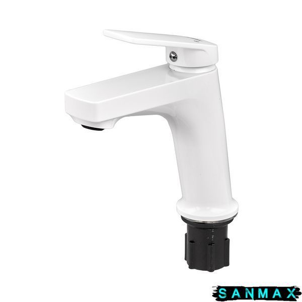 Змішувач для умивальника Plamix Lucas-001 Set Білий з підведенням (PM0706) PM0706 фото