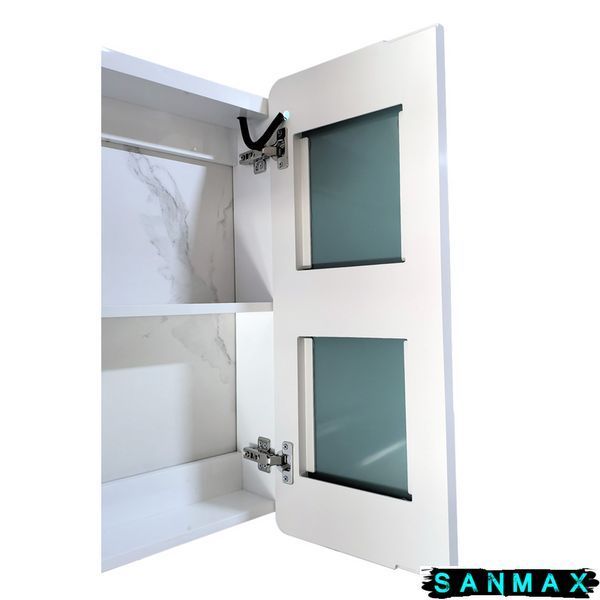 Дзеркальна шафка Mixxus Premium Olivary CM01-70x70x13 з LED Touch, димером, регулятором яскравості (MI8295) MI8295 фото