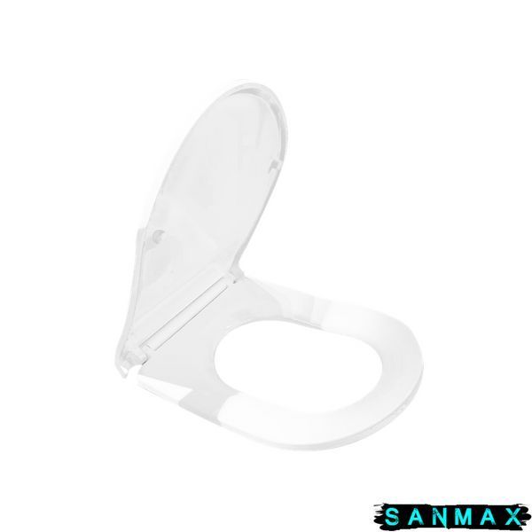 Кришка для унітазу Koer AC-0101-SEAT COVER 450х390х80mm дюропласт з мікроліфтом (KR5617) KR5617 фото