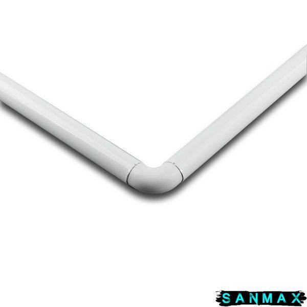 Штанга для шторки кутова Mixxus CRA-A-80x80 80x80cm (алюміній) блістер (AC3590) AC3590 фото