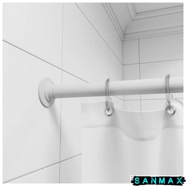Штанга для шторки кутова Mixxus CRA-A-80x80 80x80cm (алюміній) блістер (AC3590) AC3590 фото