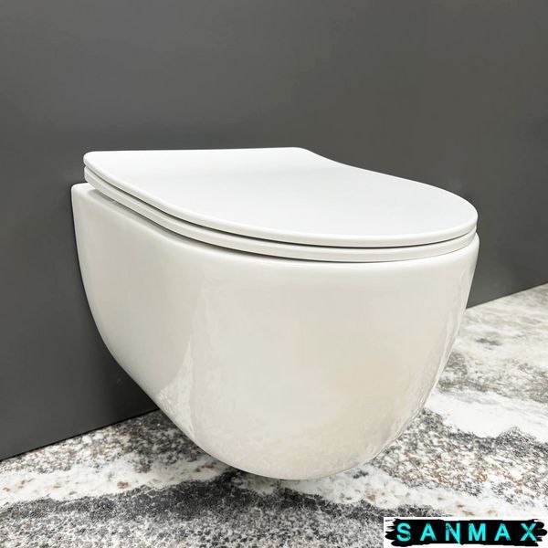 Підвісний унітаз VBI CAPRI WHITE підвісний унітаз VBI-020400 фото