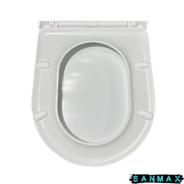 Кришка для унітазу Koer AC-0101-SEAT COVER 450х390х80mm дюропласт з мікроліфтом (KR5617) KR5617 фото