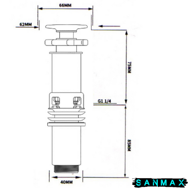 Раковина накладна Mixxus Premium Style-0202 600х350х140mm з донним клапаном та отвором під змішувач (MP6512) MP6512 фото