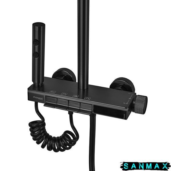 Душова система зі змішувачем Champion Pbl-009-J Чорна (CH6499) CH6499 фото
