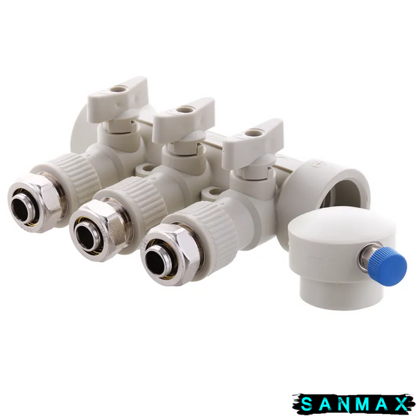 Колектор розподільний 3-way з фітингом 40x20 PPR Koer K0191.PRO 20 (KP2556) KP2556 фото