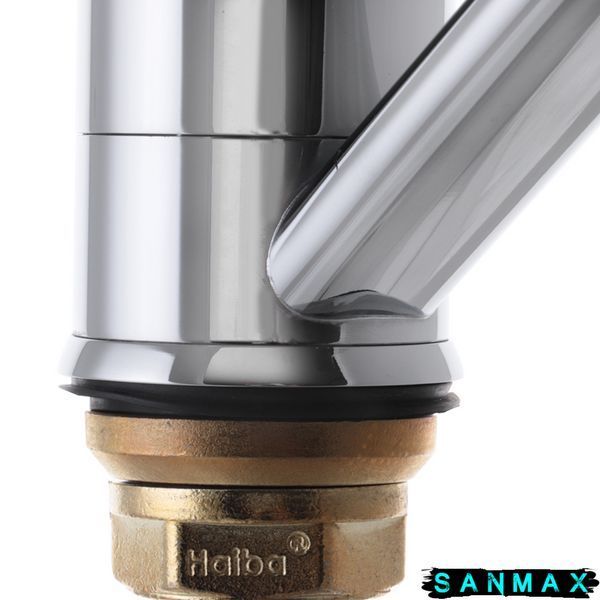 Змішувач для умивальника на гайці Haiba Mars 555 (15 см) (HB0269) HB0269 фото