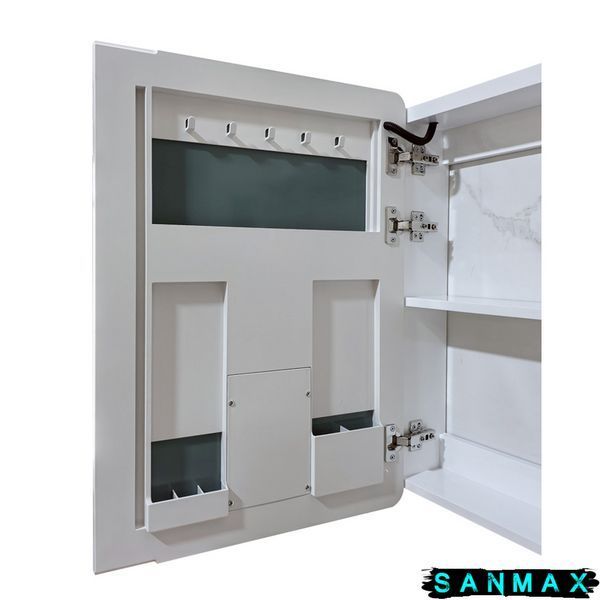 Дзеркальна шафка Mixxus Premium Olivary CM01-70x70x13 з LED Touch, димером, регулятором яскравості (MI8295) MI8295 фото