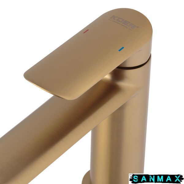 Змішувач для умивальника Koer KB-10028-12 Матове Золото (KR5291) KR5291 фото