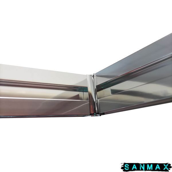 Бічна стінка до кабіни Koer SR SW05-90x200-TR-01 прозоре скло Easy Clean 6мм, хром (KR5407) KR5407 фото