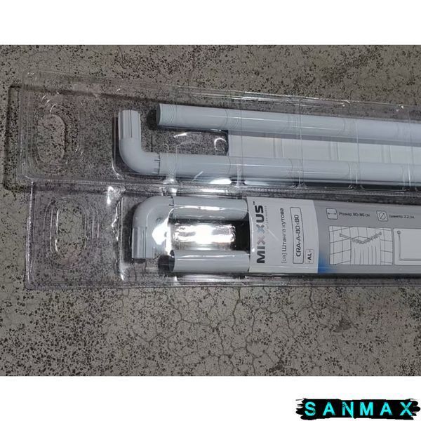 Штанга для шторки кутова Mixxus CRA-A-80x80 80x80cm (алюміній) блістер (AC3590) AC3590 фото