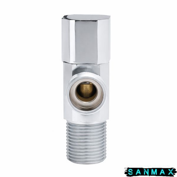 Кран кульовий для підключення сантехприладів Sanlux ST-501 - 1/2"x1/2" (SL2928) SL2928 фото
