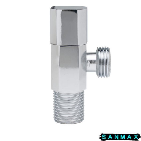 Кран кульовий для підключення сантехприладів Sanlux ST-501 - 1/2"x1/2" (SL2928) SL2928 фото