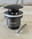 Донний клапан для умивальника універсальний Koer PW-01-07 Графіт (KR3404) KR3404 фото 9