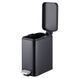 Відро для сміття з плавним закриттям прямокутне Mixxus Premium Quadro-TC0105 Black 5 л колір чорний (MI7061) MI7061 фото 11