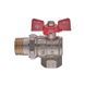 Кран з американкою кутовий 1 Nolf classic NFC.941-10 Червоний метелик (NF3157) NF3157 фото 1