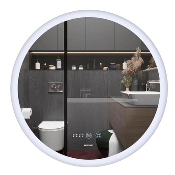 Дзеркало Mixxus Plain MC10-80 з Led Touch, Anti-fog, димером, регулюванням яскравості, годинником (MI6932) MI6932 фото