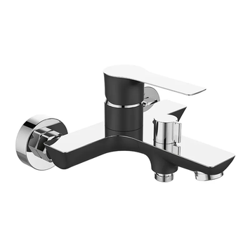 Змішувач для ванни Mixxus Premium Eva 009 Euro Чорний з коротким виливом (MI5951) MI5951 фото