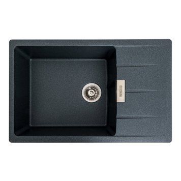 Гранітна мийка для кухні Valeso 7850 Roma матова Антрацит SP000047164 фото