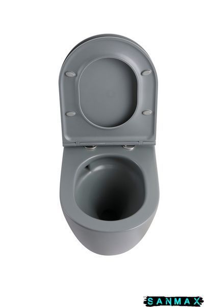 Унітаз підвісний Mixxus Premium Ellipse-0308-T3 Сірий 490x360x360mm система змиву Tornado 3.0 (MP6654) MP6654 фото