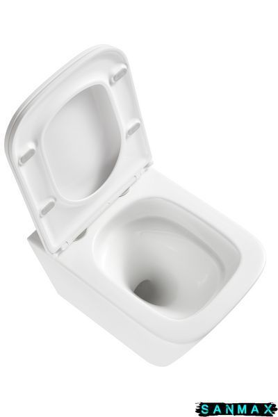 Унітаз підвісний Mixxus Premium Quadro-0301-T3 490x340x360mm, система змиву Tornado 3.0 (MP6453) MP6453 фото