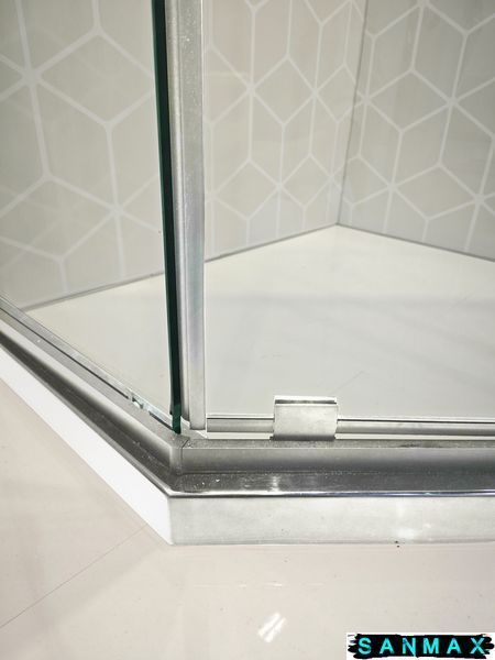 Душова кабіна без піддону Koer SR SC06-90x90x200-TR-01 прозоре скло Easy Clean 8мм, хром (KR5364) KR5364 фото