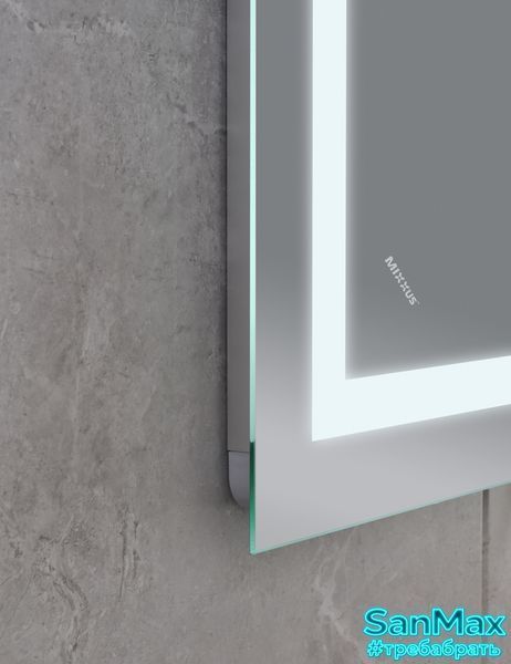 Дзеркало Mixxus Warm MR02-80x60 (годинник+температура, Led-підсвічування, антизапотівання) (MI6004) MI6004 фото