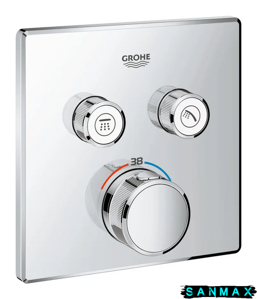 Термостат прихованого монтажу на 2 споживача Grohe Grohtherm SmartControl (29124000) 29124000 фото