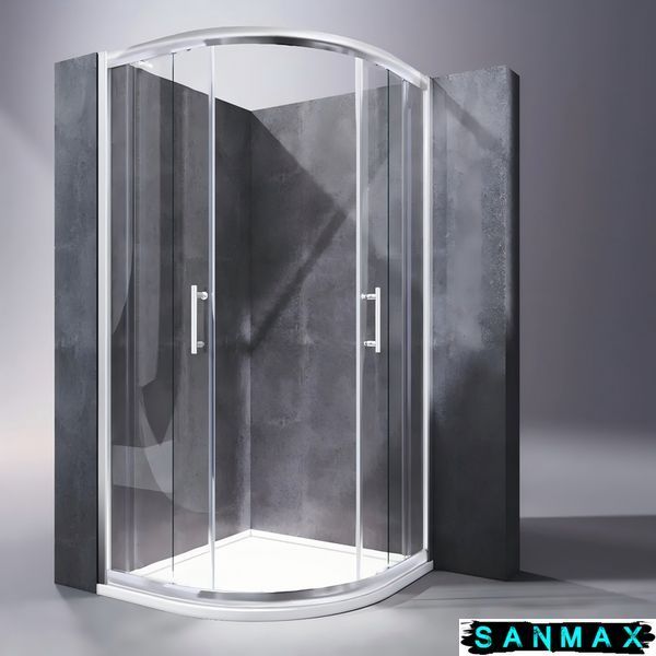 Душова кабіна без піддону Koer SR SC04-90x90x195-TR-02 прозоре скло Easy Clean 5мм SS Color (KR5682) KR5682 фото