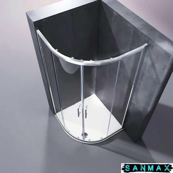 Душова кабіна без піддону Koer SR SC04-90x90x195-TR-02 прозоре скло Easy Clean 5мм SS Color (KR5682) KR5682 фото