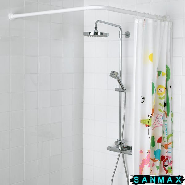 Штанга для шторки кутова Mixxus CRA-A-90x90 90x90cm (алюміній) (БЛІСТЕР) (AC3591) AC3591 фото