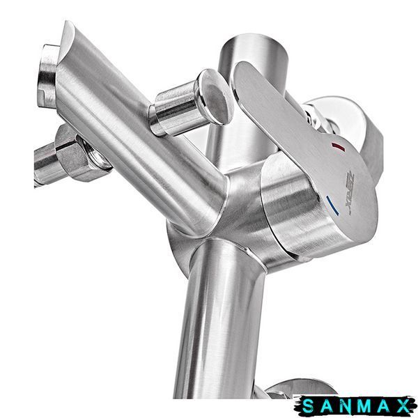Змішувач для ванни Zerix Dax 142 Нерж (ZX4765) ZX4765 фото