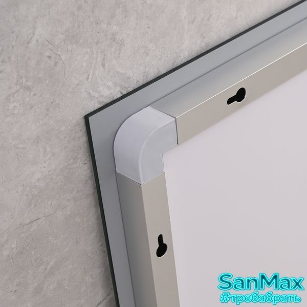 Дзеркало Mixxus Warm MR02-80x60 (годинник+температура, Led-підсвічування, антизапотівання) (MI6004) MI6004 фото