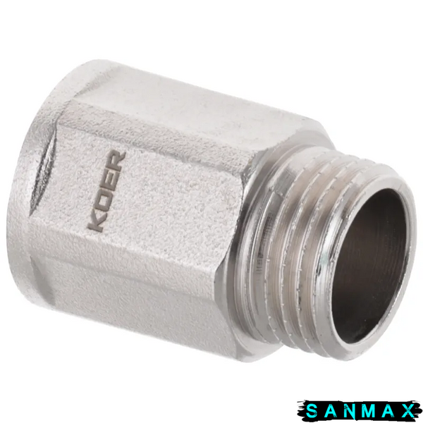 Подовжувач латунний 1/2-25мм Koer WM.E06-25.WN (KR3004) KR3004 фото